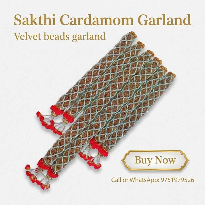 Velvet beads garland